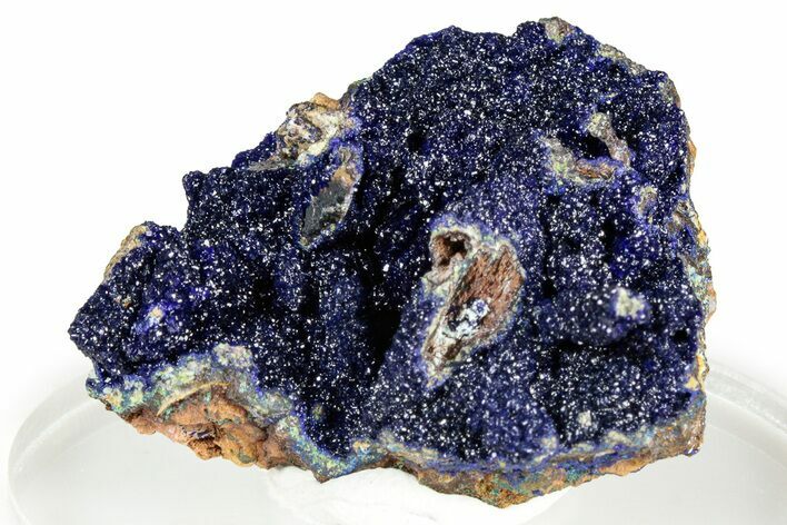 Sparkling Blue Azurite Crystal Cluster - Congo-Brazzaville #326864